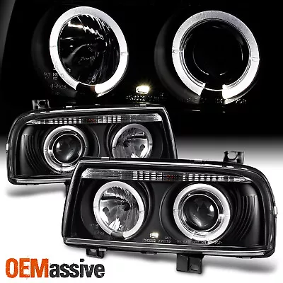 Fits 93-98 Jetta Mk3 Dual Halo Projector Headlights Lamps Lights Left+Right Pair • $177.99