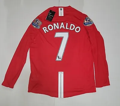 Cristiano Ronaldo 2008 Manchester United Player Version Long Sleeve Jersey • $99.95