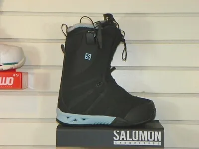 Salomon F2.0 Snowboard Boots Women's US 7.5 Black / Blue New • $161.97