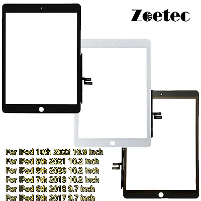 Digitizer For IPad 10/9/8/7/4/3th Generation Mini 1/2 Touch Screen Replacement • £12.99