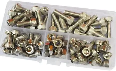 Socket Cap Screw Metric Hex Allen Head Bolt Assortment Kit 75pcs304stainless M6 • $19.99