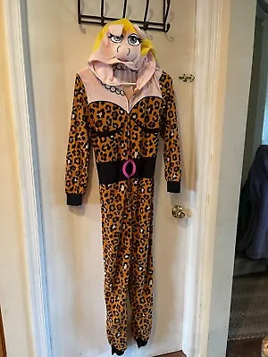 Disney Miss Piggy Humor Adult Sm 4-6 Hooded Costume Pajamas PJ Sleepwear • $19.99