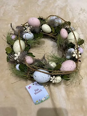 Easter Egg Wreath- 28cm Diameter - Holiday Decoration BNWT • £7.99