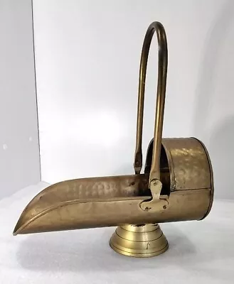 £15 • Buy Antique Style Vintage Brass Kindling Wood Scuttle Bucket Fire Place