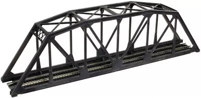N Scale - Code 80 Sgl. Through Truss Bridge Building Kit Black - ATL-2570 • $30.39