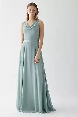 COAST Georgette Cowl Bridesmaid Maxi Dress With Removable Belt • £78