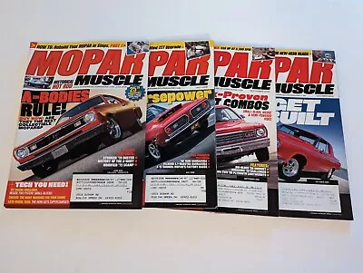 Lot Of 4 Mopar Muscle Magazines 2008 June July Sept & Oct • $19.99