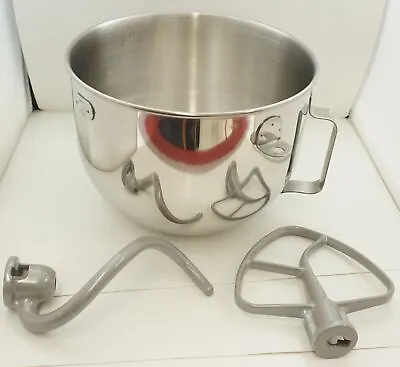 KitchenAid Stand Mixer 5 QT S.S. Bowl With Attachments W10177650 W11350316 • $68.57