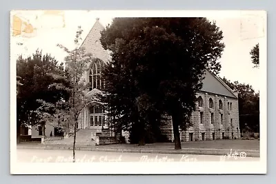 Postcard RPPC First Methodist Church Manhattan Kansas Vintage E12 • $12.99