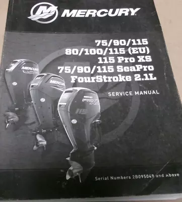 Oem Mercury Racing Outboard Service Manual For Hp 75/90/115 80/100/115 (eu) • $34.99