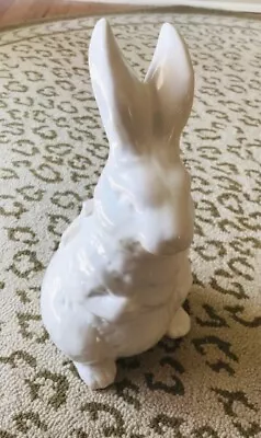 Pottery Barn Garden Bunny Large White Easter Rabbit Spring Ceramic *Damaged • $39.50