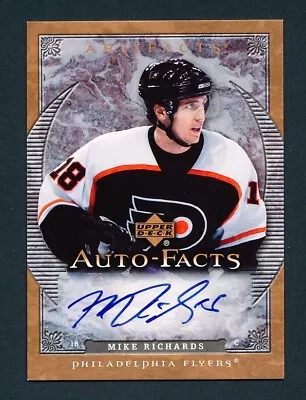 2007 Upper Deck Artifacts Hockey Mike Richards Flyers Autofacts Auto • $9.99