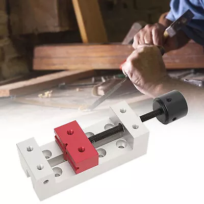 50mm Mini Aluminum Flat Clamp Table Bench Vise Drill Press Vice Fixing Tool • $25.23