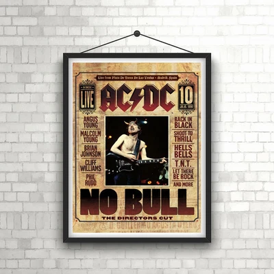 $14.98 • Buy ACDC No Bull Vintage Concert  Poster