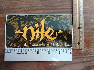 Nile Sticker Amongst The Catacombs Of Nefren-Ka Promo Death Metal Morbid Angel  • $6