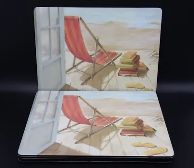 Set Of 6 XL Pimpernel Placemats - Seaside Retreat By Fabrice De Villeneuve • $48