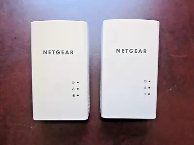 Netgear Powerline PL1200 Gigabit Ethernet Adapter LAN Extender White Pack Of 2 • $27