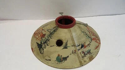$37.99 • Buy Vintage 1950's Tin Metal Christmas Tree Skirt Stand