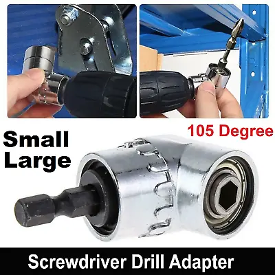 105 Degree Right-angle Screwdriver-Bits Holder Adapter Screw Driver Tool Kit • $14.99