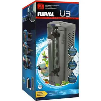 Fluval U3 Internal Filter Aquarium Fish Tank Power Filter System Upto 150L A475 • £60.49