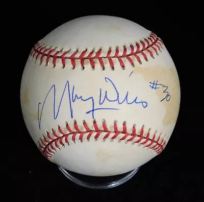 Maury Wills Signed ONLB Jackie Robinson 50th Ann. Baseball JSA Authenticated • $49.99