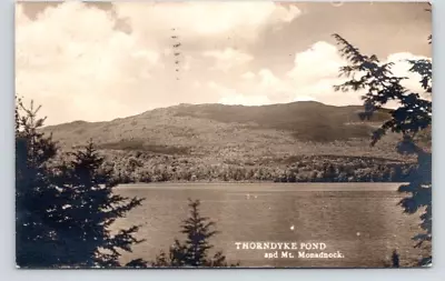 Postcard Rppc Thorndyke Pond & Mt. Monadnock New Hampshire • $8.98