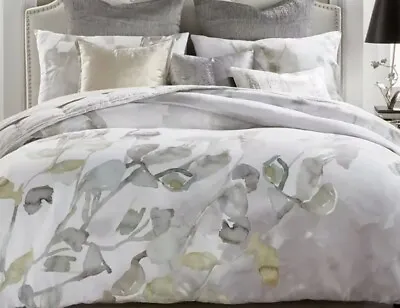 Michael Aram Botanical Leaf Cotton Sateen Full / Queen Duvet Cover New • $216.99