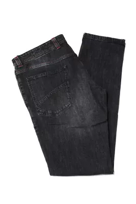 Domenico Vacca Men's Slim Fit Jeans Cotton Black Size 52 LL19LL • $19.99