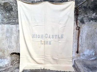 Rare Mid Century Steamer Union-Castle Line Cruise Ship Blanket Throw • £120