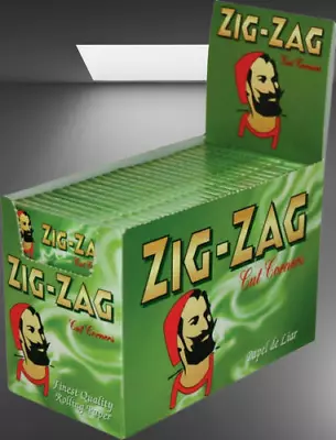 1000 GREAT VALUE ZIG ZAG GREEN RIZLA-ROLLING PAPERS  50 PAPERS X 20 PACKET PaPer • £3.92