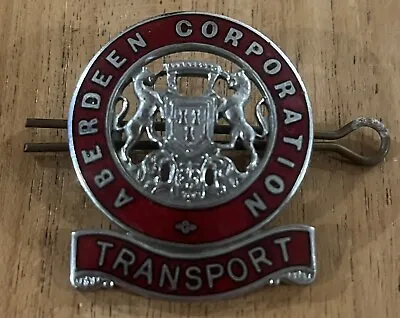 Aberdeen Corporation Transport Staff Cap/Lapel Badge • £30