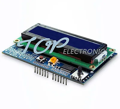 NEW Design I2C 1602 LCD Shield For Arduino Blue LCD 2 PINS • $8.95