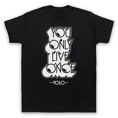 Yolo You Only Live Once Slogan Funny Retro Cool Mens & Womens T-shirt • £17.99