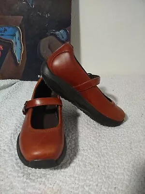 MBT Brown Leather Mary Jane Comfort Shoes Sz 6 • $55