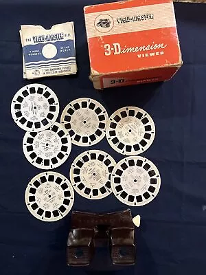 View-Master Vintage Model  E  Viewer In Original Box With 7 Disc’s As Shown • $19.99