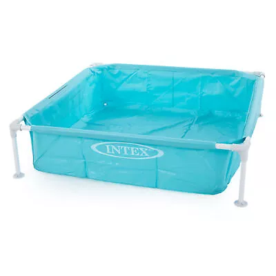 Intex 4ft X 12in Mini Frame Kiddie Beginner Swimming Pool Ages 3 And Up Blue • $32.39