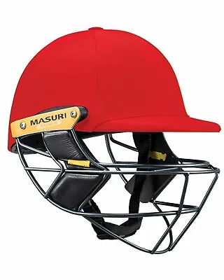 Masuri E Line Titanium Cricket Batting Helmet - Red - Senior • $276.85