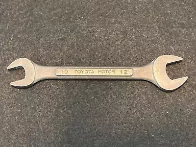 Vintage  TOYOTA MOTOR  10 / 12mm Open End Special Alloy Wrench - Japan • $8.95