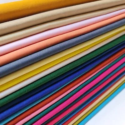 100% Cotton Lawn Voile Light Weight Lining Craft Dress Drape Fabric 44  By Meter • £6.16