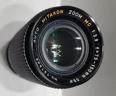 MITAKON Zoom Manual Focus Lens 75-150mm For Olympus OM Mount • $19.97
