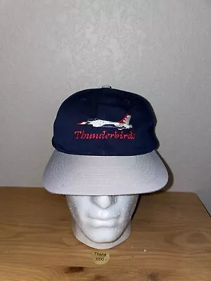 90s Vintage Thunderbird Boeing B-17G Air Fighter Pilot Jet Plane Hat Headwear VT • $40