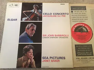 HMV ALP 2106 S/C 1st Press Elgar Cello Concerto Jacqueline Du Pre Mono NM-/VG+ • £18.99