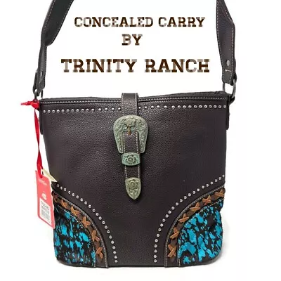 New Concealed Carry Buckle Collection Trinity Ranch Hobo Bag By Montana West • $72