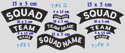 CUSTOM Banner TEXT Sew On Hook And Loop Biker Rider Military Embroidered Patch • £6