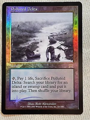 Magic The Gathering MTG / Polluted Delta / Onslaught ONS 2002 #321 FOIL Card • $999.95