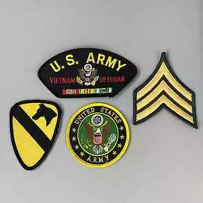 Lot Of 4 NEW Military Morale Army Vietnam Veteran Patches • $6.76