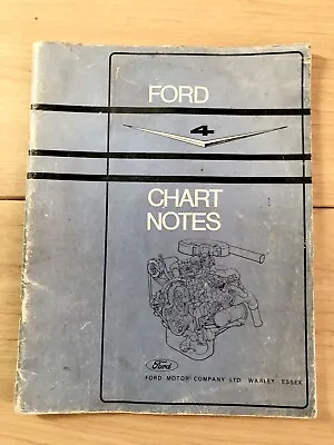 Ford V4 (Engine) Chart Notes - Vintage Service Training Manual - 1965 • $18.94