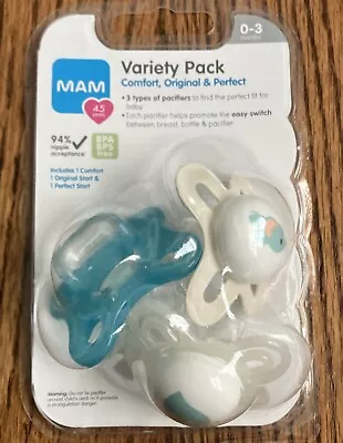 Pack 0-3 Months Pacifier BPA/BPS Free 3 Types Feeler Pack 94% Acceptance  • $8.99