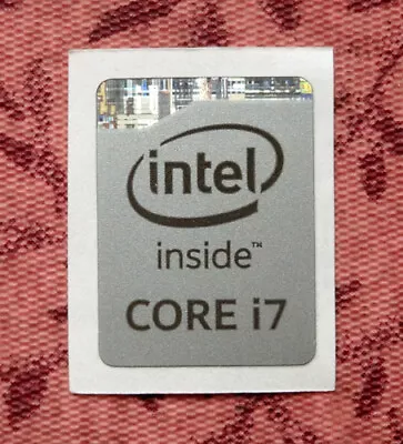 Intel Core I7 Inside Gray Silver Sticker 15.5 X 21mm 2013 Version Haswell Badge  • $1.39