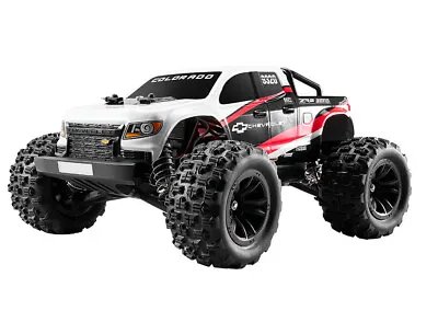 Eazy RC 1:18 Chevrolet Colorado Brushless Electric RC Monster Truck - Black • £129.49